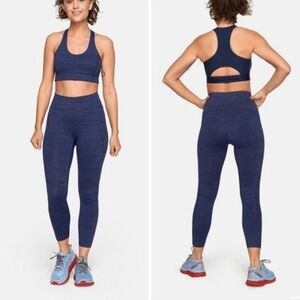 Outdoor Voices Sweat Tech Leggings Navy Blue Size Small